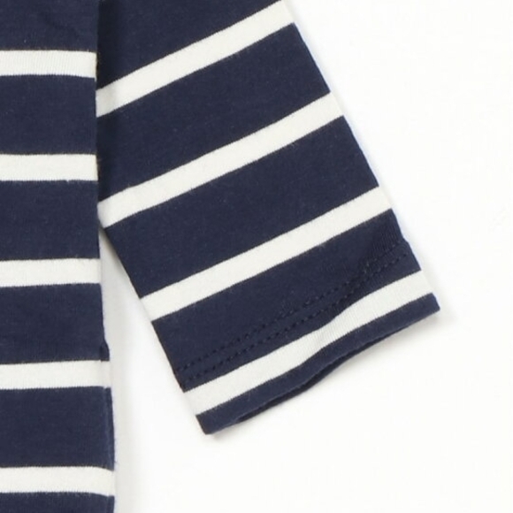 GAP Blue Denim Dress and Striped Bodysuit Set - Picture 7 of 11